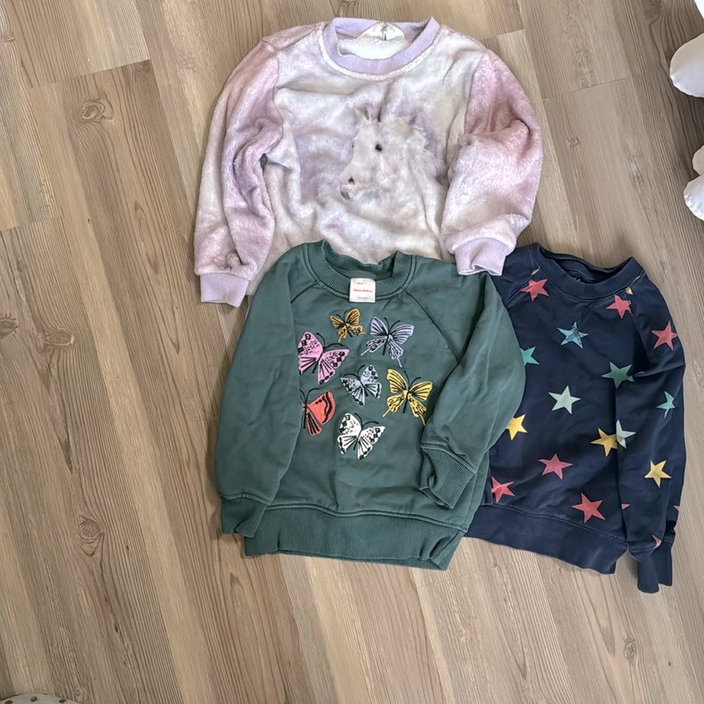 Girl sweaters 3t toddler girl Hanna Anderson H&M and Primary